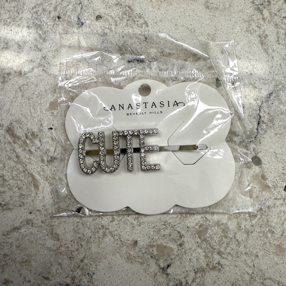 ABH Glam Hairpin - Silver Rhinestone -‎ Cute